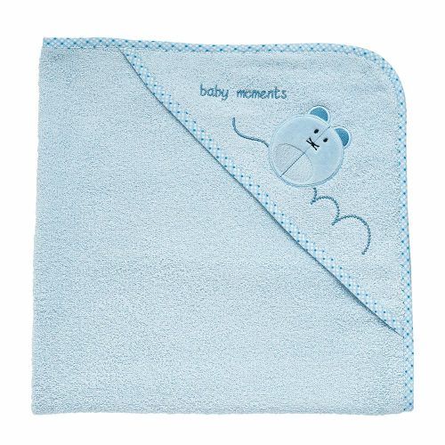 Asciugamano neonato in Spugna Topolino Celeste Chicco