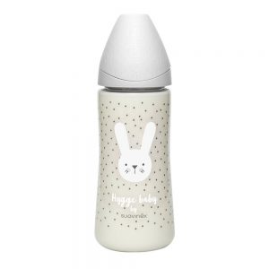 Biberon 360 ml Hygge Rabbit Grigio Suavinex - 306699