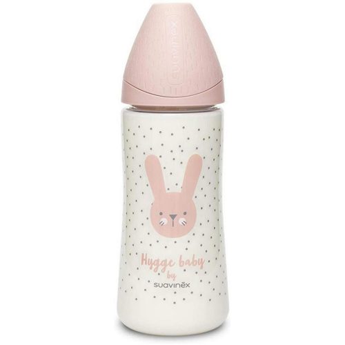 Biberon 360 ml Hygge Rabbit Rosa Suavinex - 306700