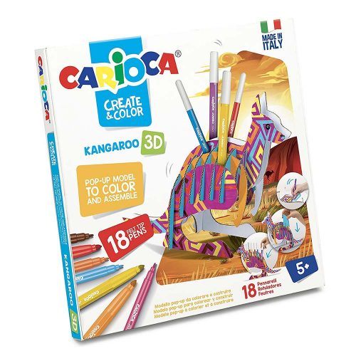 Pennarelli Crea e Colora Canguro 3D Carioca - 42903