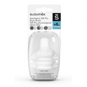 Tettarella Simmetrica in Silicone SX Pro 6 Mesi + Flusso Denso Suavinex - 3307044