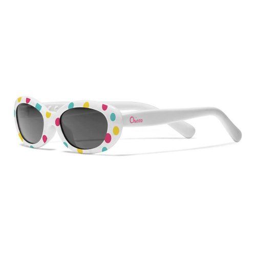 Occhiali da Sole per Bambina Bianco Pois Chicco