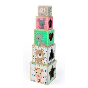 Torre di Cubi legno di Sophie La Giraffa Janod - J09503