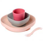 Set Pappa in Silicone Fuxia Beaba – 913429